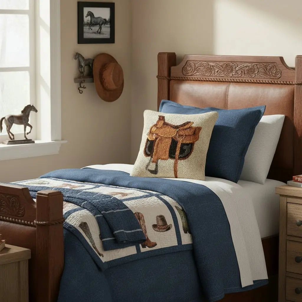Saddle Hook Wool Pillow - Bridle Up Hope Shop