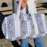 Saddle Up Quilted Duffle Bag - Bridle Up Hope Shop