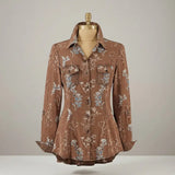 Sandwash Floral Shirt Faire - Back in the Saddle