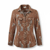 Sandwash Floral Shirt Faire - Back in the Saddle