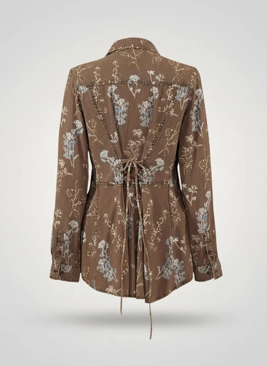 Sandwash Floral Shirt Faire - Back in the Saddle