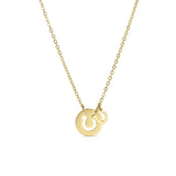 horseshoe cut-out necklace