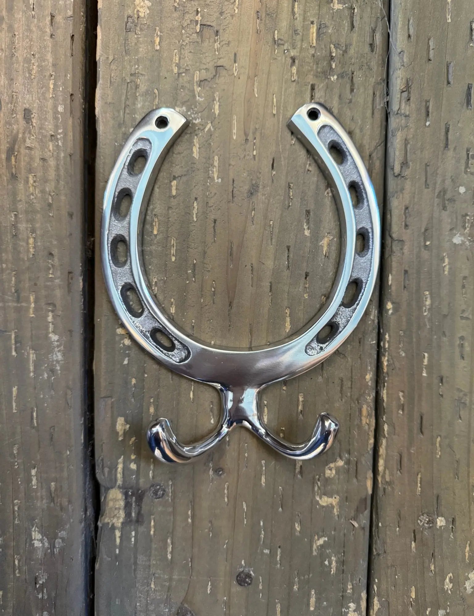 Silver Horseshoe Wall Hook - Bridle Up Hope Shop