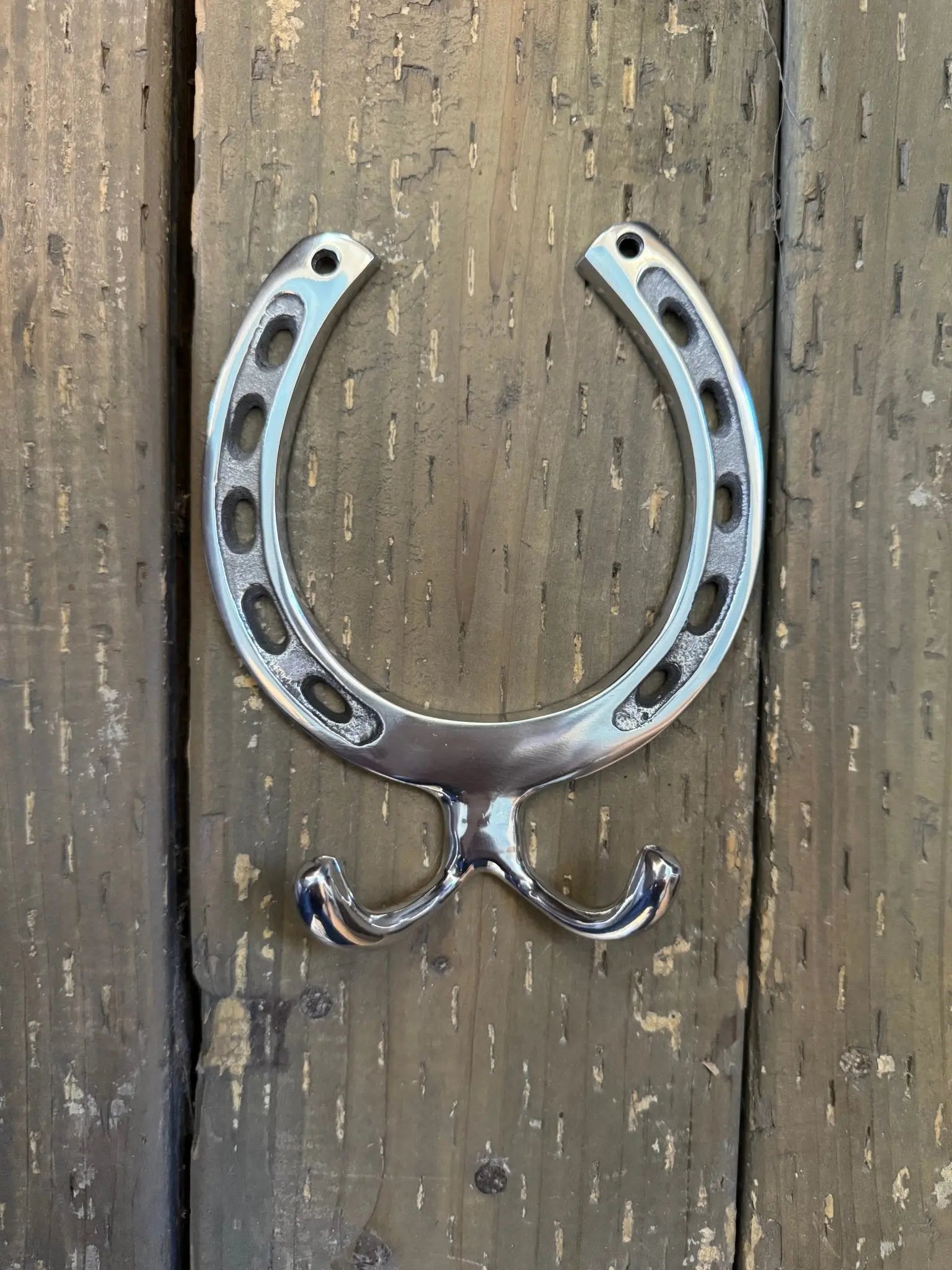 Silver Horseshoe Wall Hook - Bridle Up Hope Shop