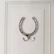 Silver Horseshoe Wall Hook - Bridle Up Hope Shop