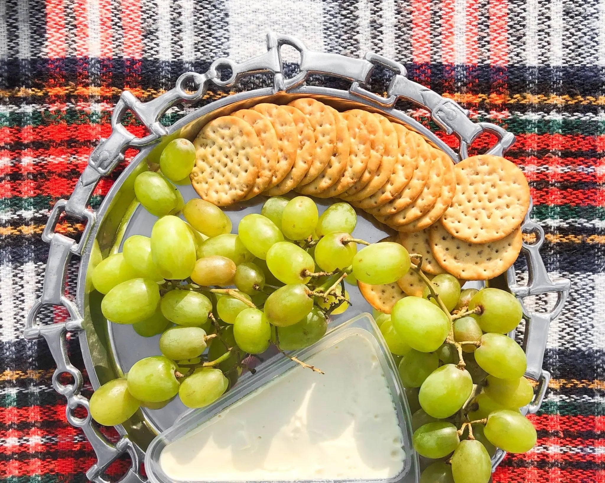 Snaffle Bit Equestrian Round Tray - Bridle Up Hope Shop