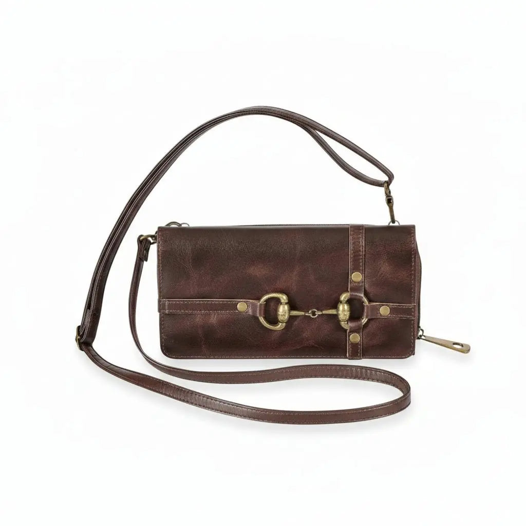 Snaffle Bit Leather Wallet - Bridle Up Hope Shop