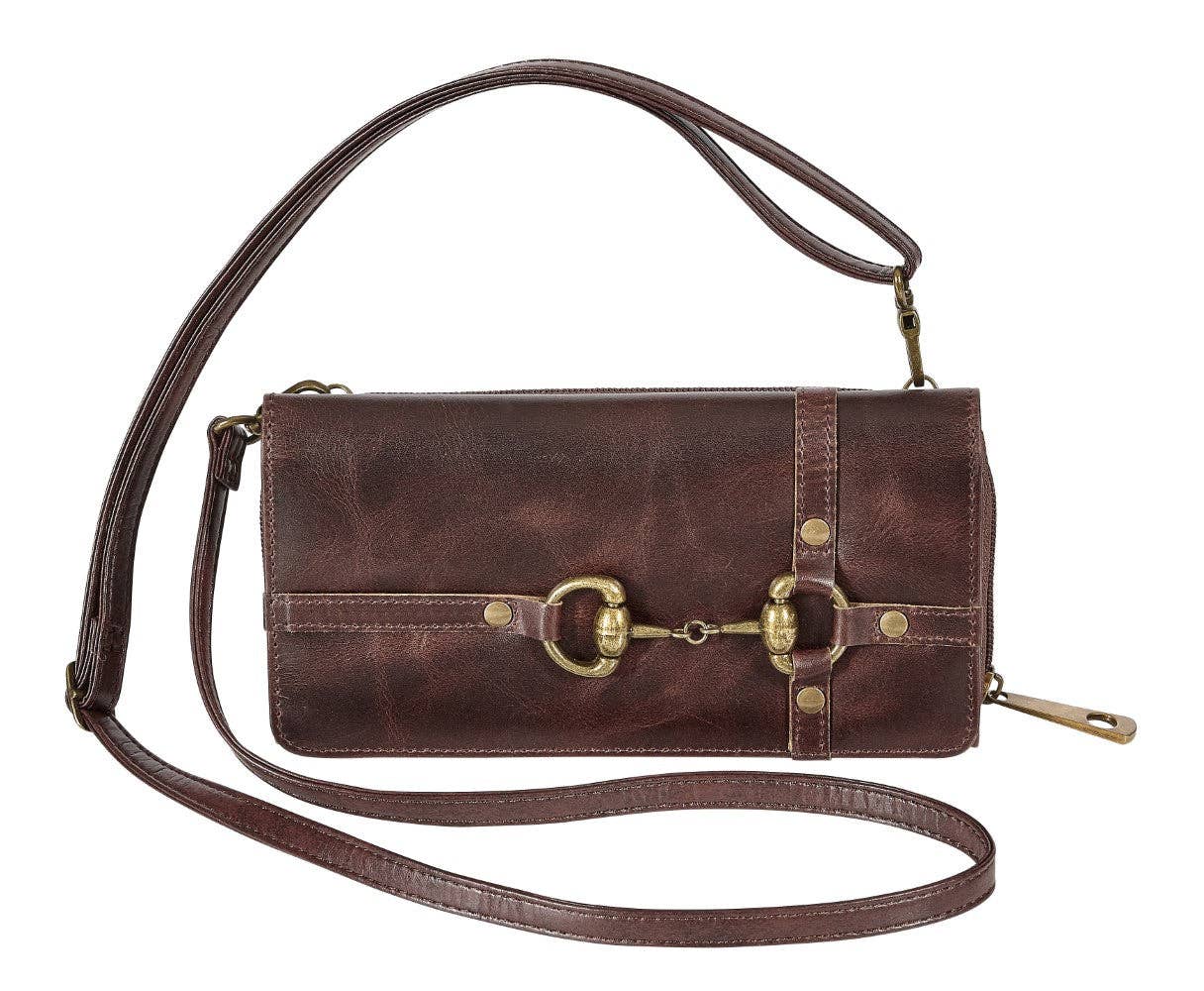 Snaffle Bit Leather Wallet - Bridle Up Hope Shop