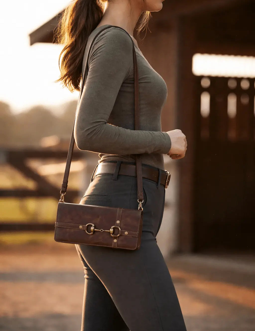 Snaffle Bit Leather Wallet - Bridle Up Hope Shop