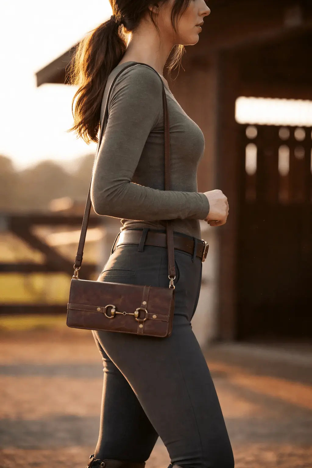Snaffle Bit Leather Wallet - Bridle Up Hope Shop