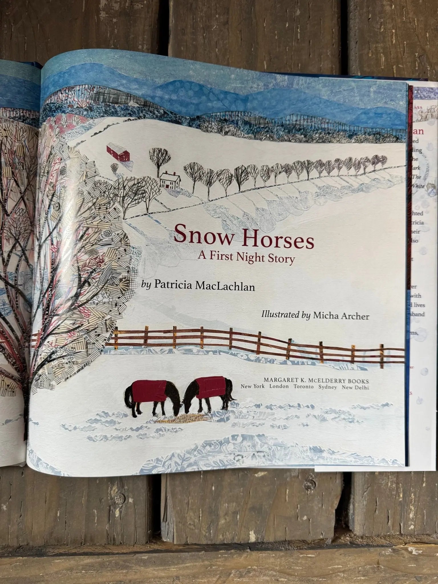 Snow Horses: A First Night Story - Bridle Up Hope Shop