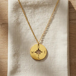 Steady the Reins Compass Necklace - Bridle Up Hope Shop