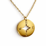 Steady the Reins Compass Necklace - Bridle Up Hope Shop