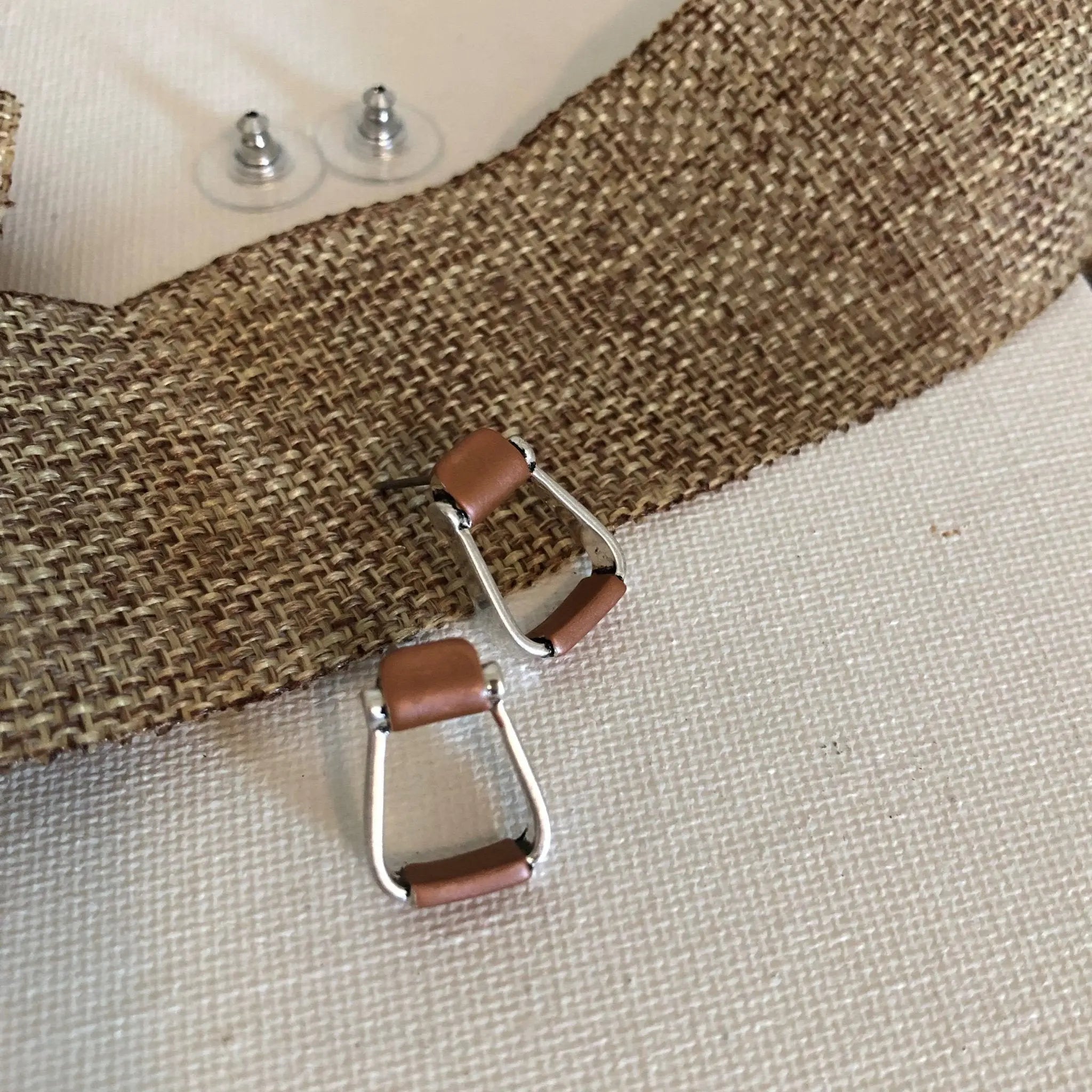 Stirrup Earrings with Copper Tones - Bridle Up Hope Shop