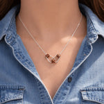 Stirrup Interlocked Necklace with Copper - Bridle Up Hope Shop