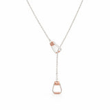 Stirrup Lariat Necklace with Copper Tones - Bridle Up Hope Shop