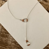 Stirrup Lariat Necklace with Copper Tones - Bridle Up Hope Shop