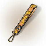 Chaveiro de Couro Ocidental Girassol