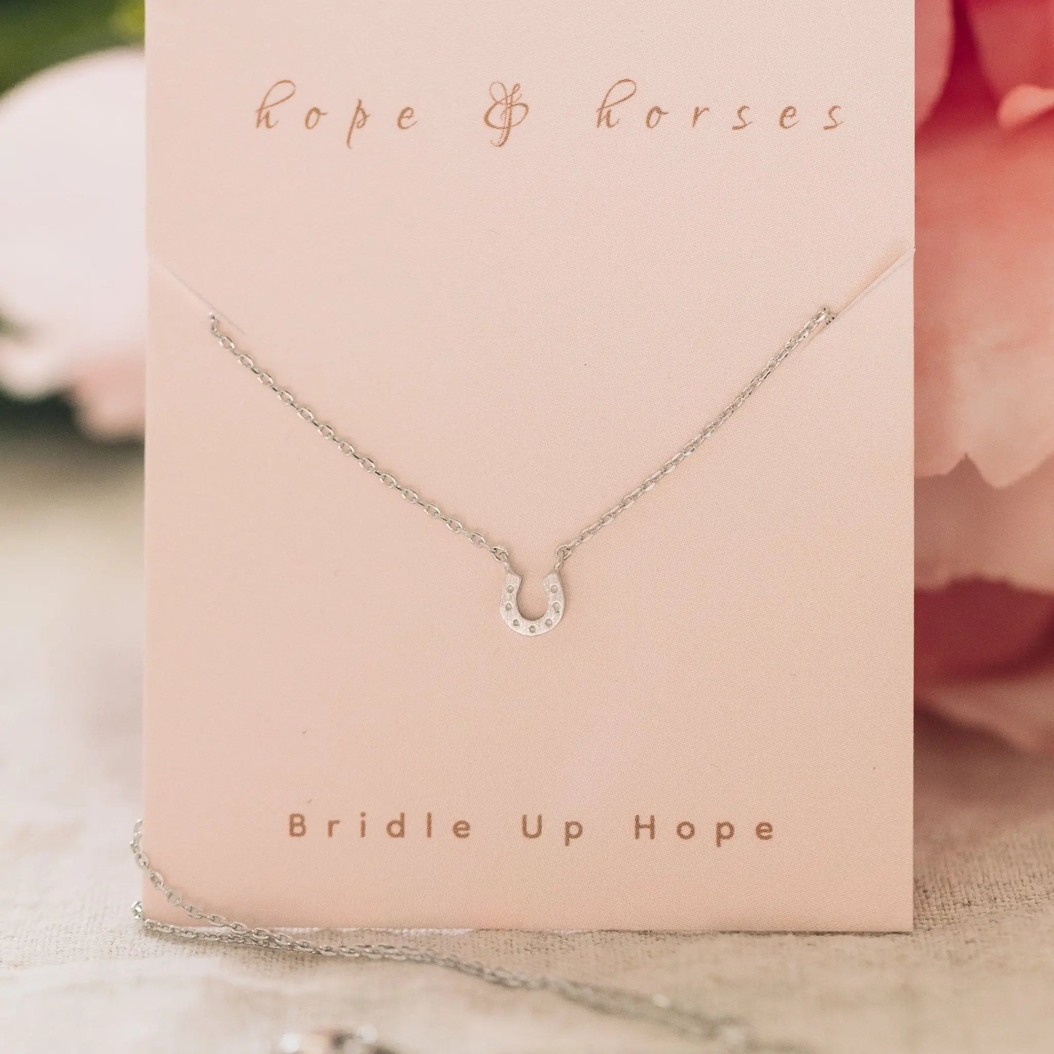 Tiny Horseshoe Necklace - Bridle Up Hope Shop