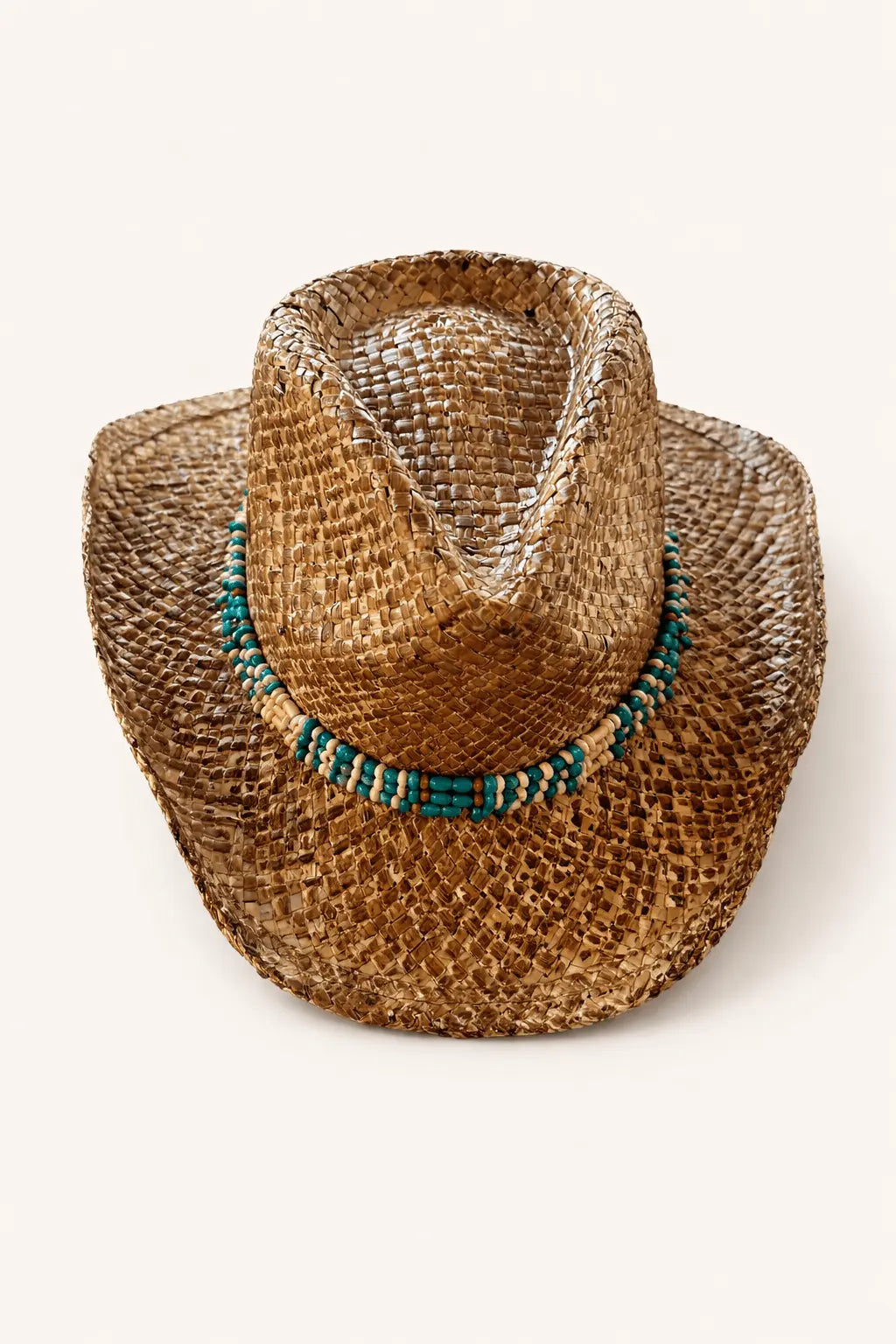 Turquoise Beaded Cowgirl Hat - Bridle Up Hope Shop