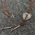Turquoise Heart Necklace Bolo Tie - Bridle Up Hope Shop