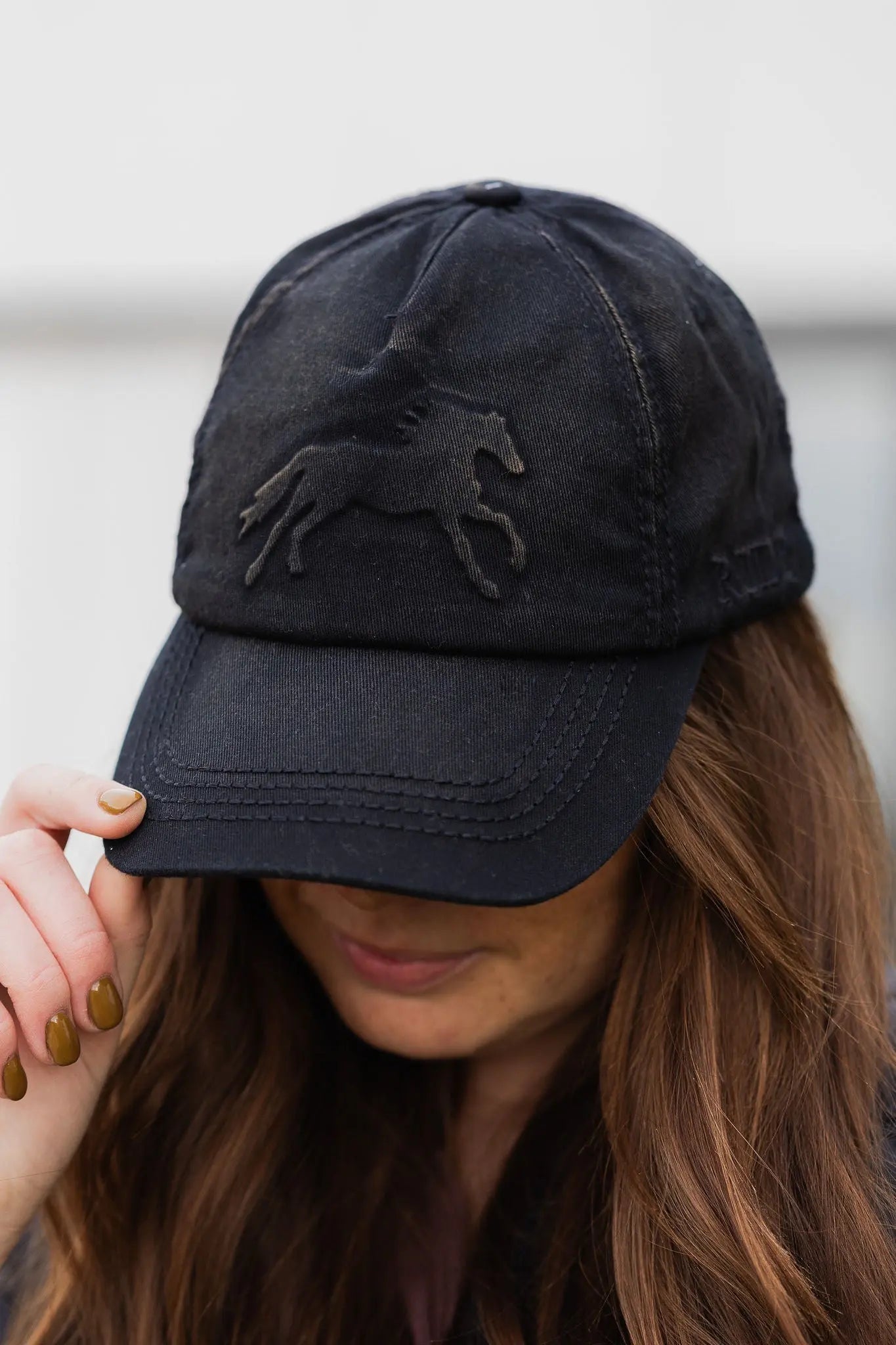 White Horse Beanie (Brown) - Bridle Up Hope Shop