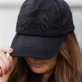 Vintage Black Horse Hat - Bridle Up Hope Shop