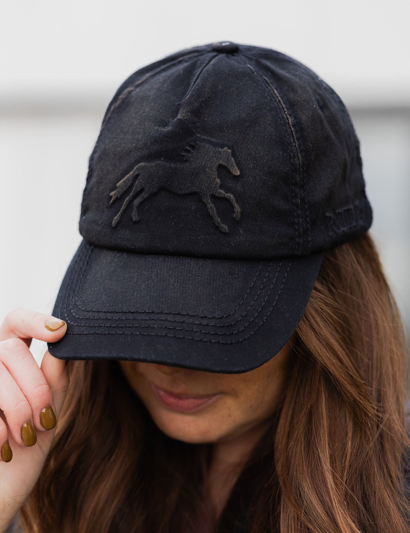 Vintage Black Horse Hat - Bridle Up Hope Shop