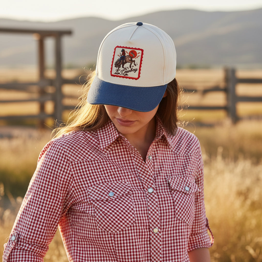 Cowboy Denim Hat (Dark Denim)