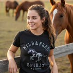Wild & Free Horse Tee (Black)