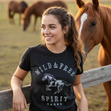 Wild & Free Horse Tee (Black)