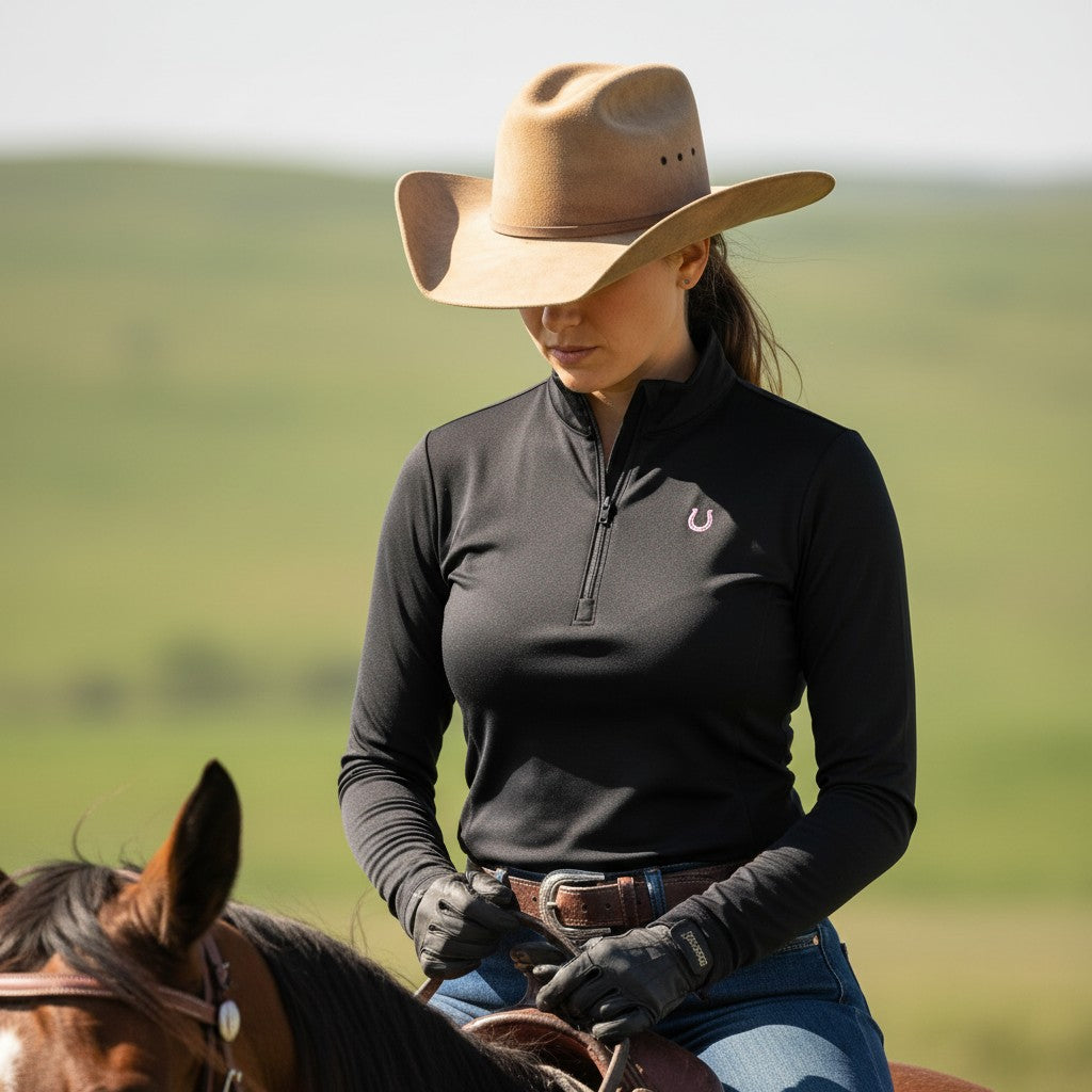 Lucky Horseshoe Riding Shirt