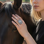 Horse Coin Cuff Ring