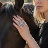 Horse Coin Cuff Ring