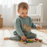 Gwenny Horse Sweater (Seafoam)