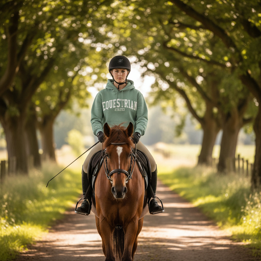 Equestrian Athletics Hoodie (Sea Foam)