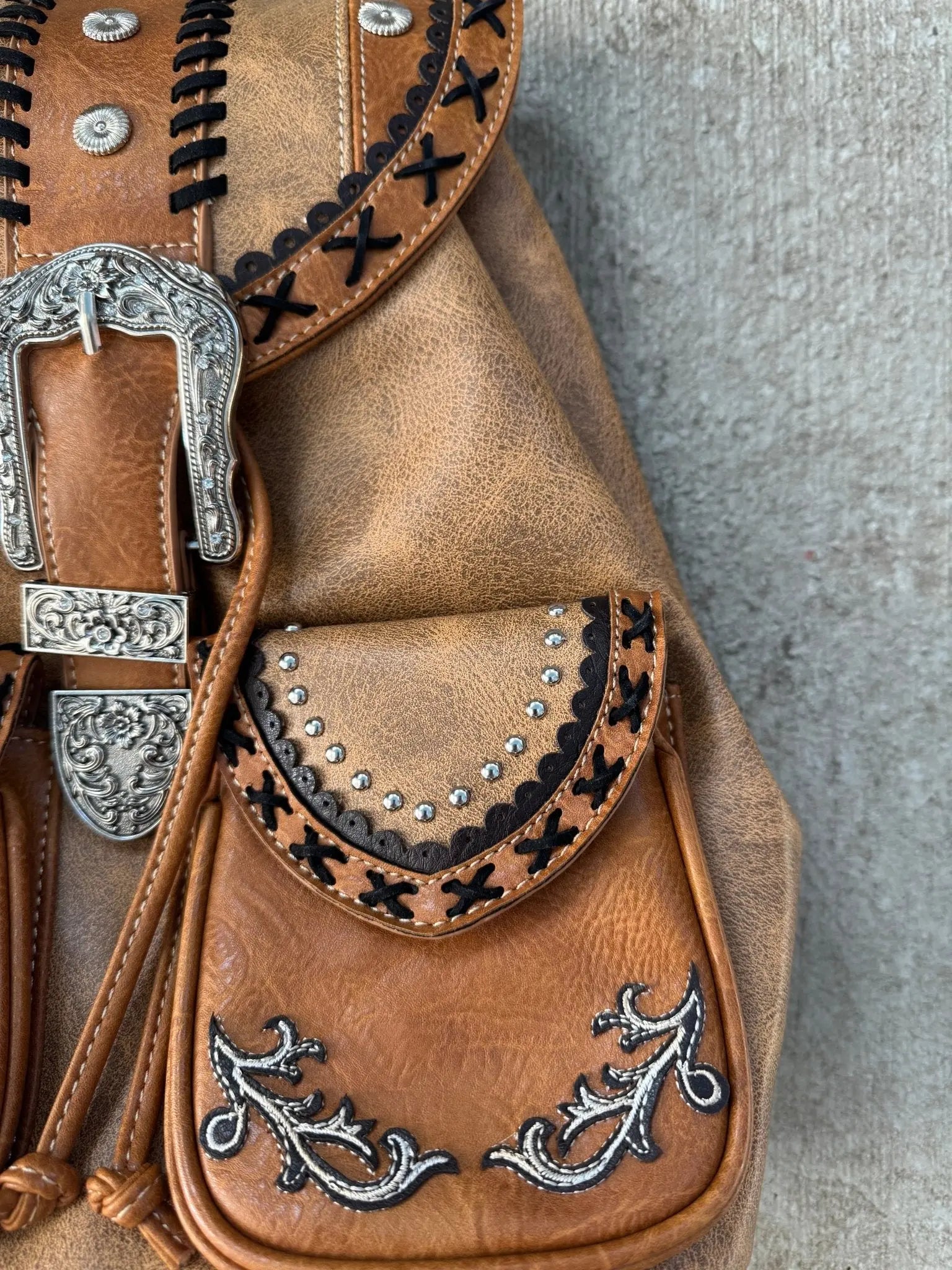 Western Belt Buckle Backpack - Bridle Up Hope Shop