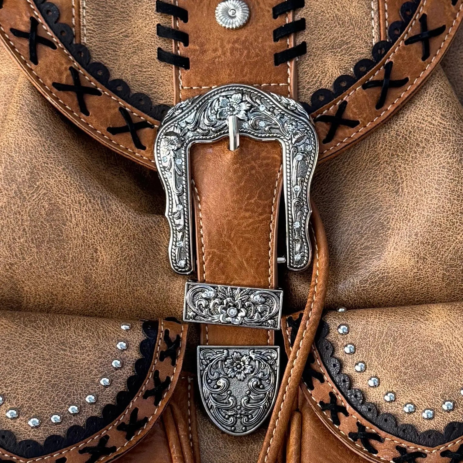 Western Belt Buckle Backpack - Bridle Up Hope Shop