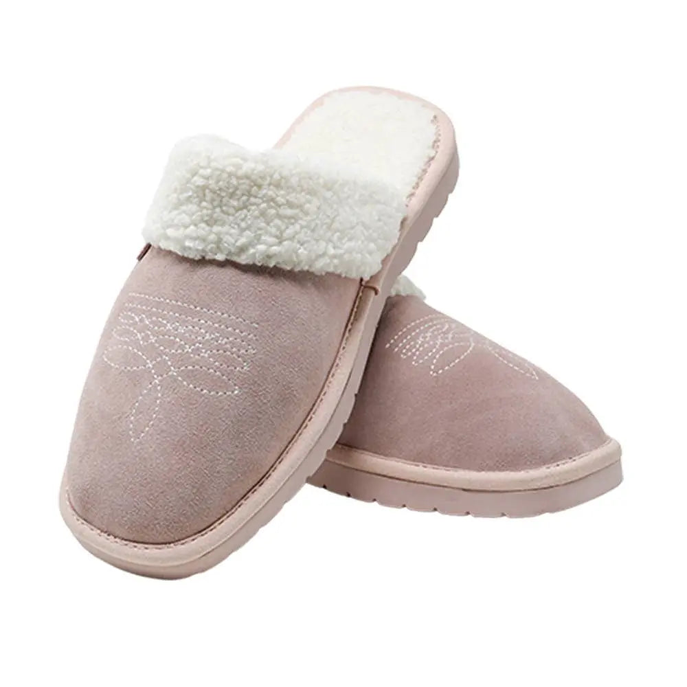 Western Boot Stitch Slippers (Blossom) - Bridle Up Hope Shop
