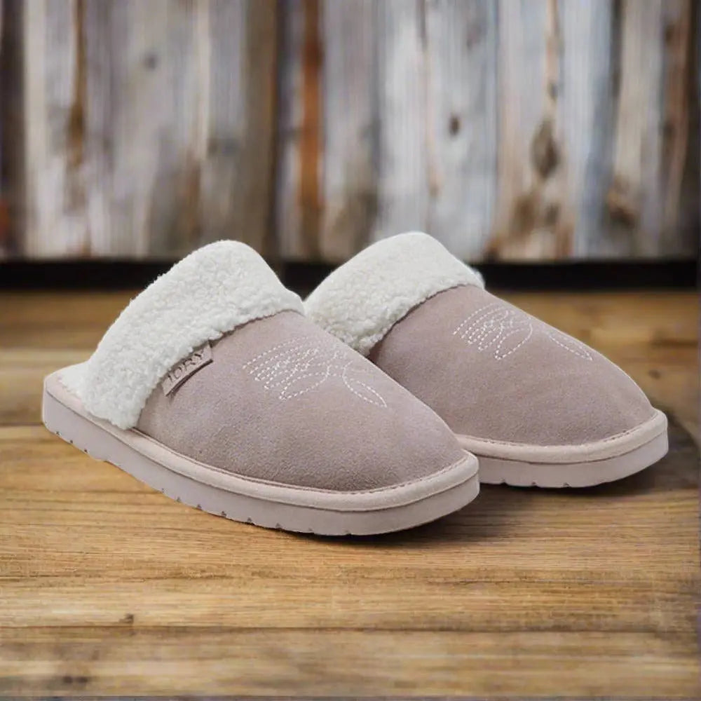Western Boot Stitch Slippers (Blossom) - Bridle Up Hope Shop
