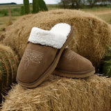 Western Boot Stitch Slippers (Brown) - Bridle Up Hope Shop
