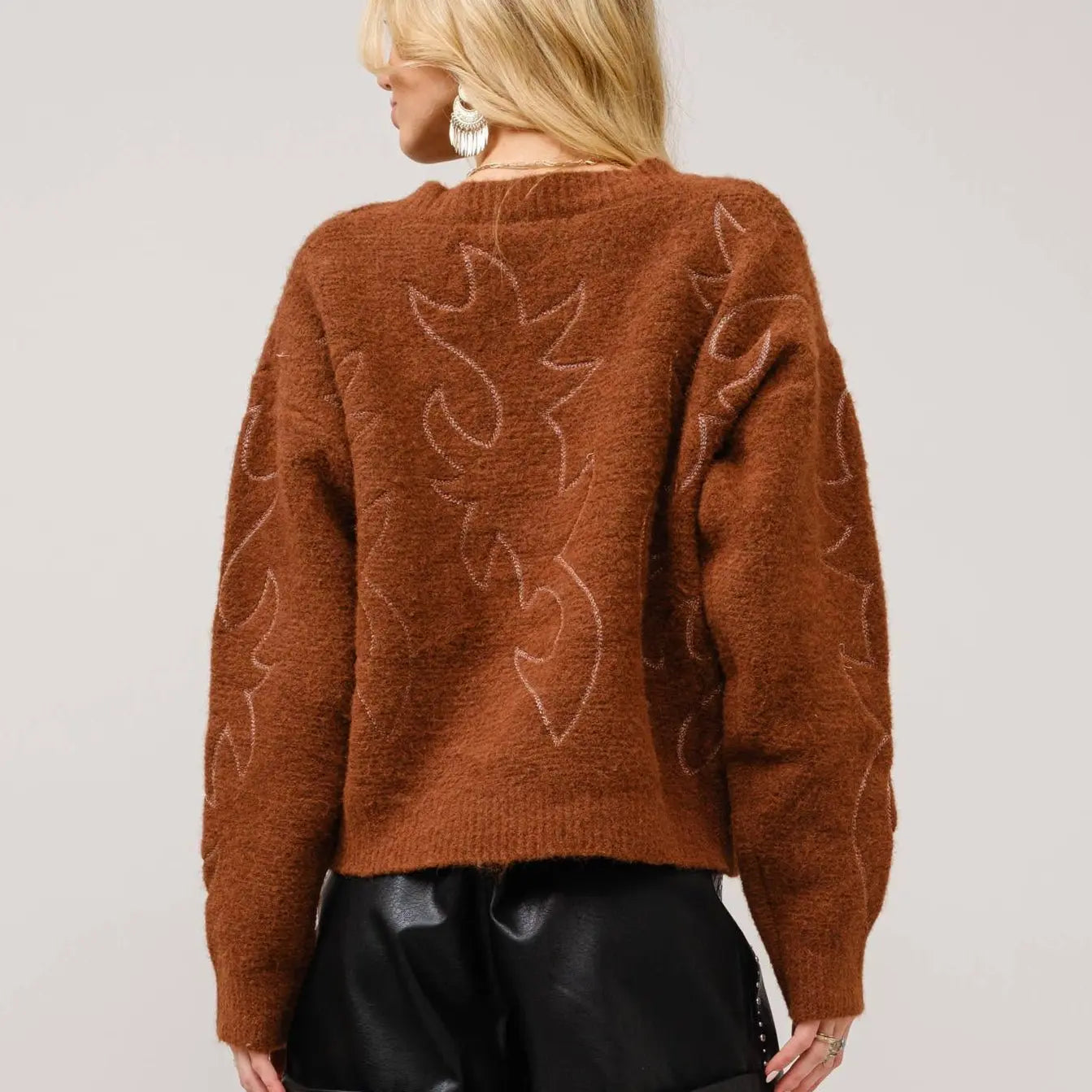 Western Boot - Stitch Sweater - Bridle Up Hope Shop