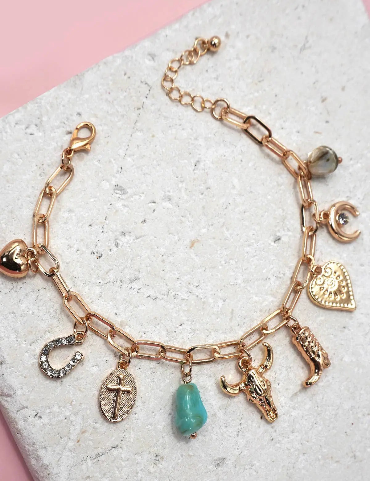 Western Charm Bracelet - Bridle Up Hope Shop