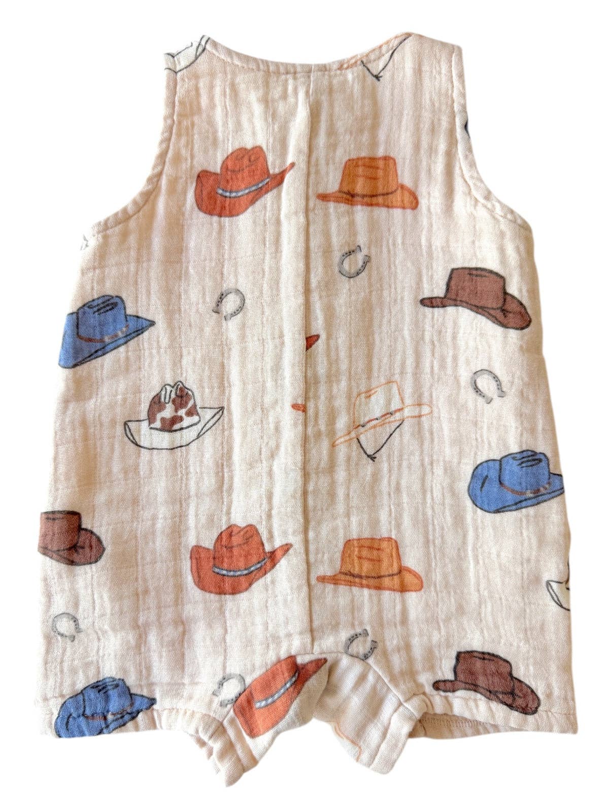 Western Muslin Shortie Romper - Bridle Up Hope Shop