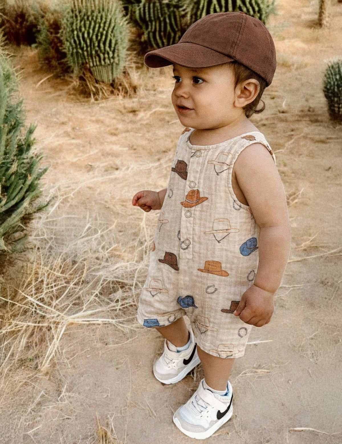 Western Muslin Shortie Romper - Bridle Up Hope Shop