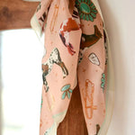 Western Peach Silk Scarf - Bridle Up Hope Shop