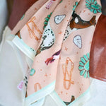 Western Peach Silk Scarf - Bridle Up Hope Shop