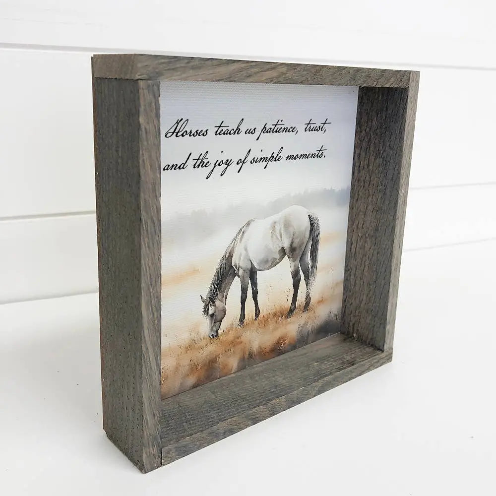 What Horses Teach Us Framed Art - Bridle Up Hope Shop