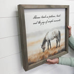 What Horses Teach Us Framed Art - Bridle Up Hope Shop
