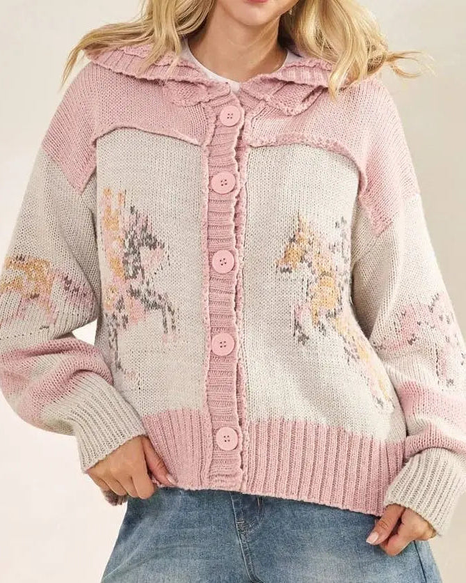 Whimsy Hooves Knit Sweater - Bridle Up Hope Shop